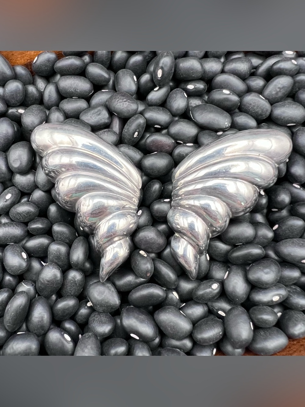 Vintage Jondell Spain Butterfly Wing Earrings